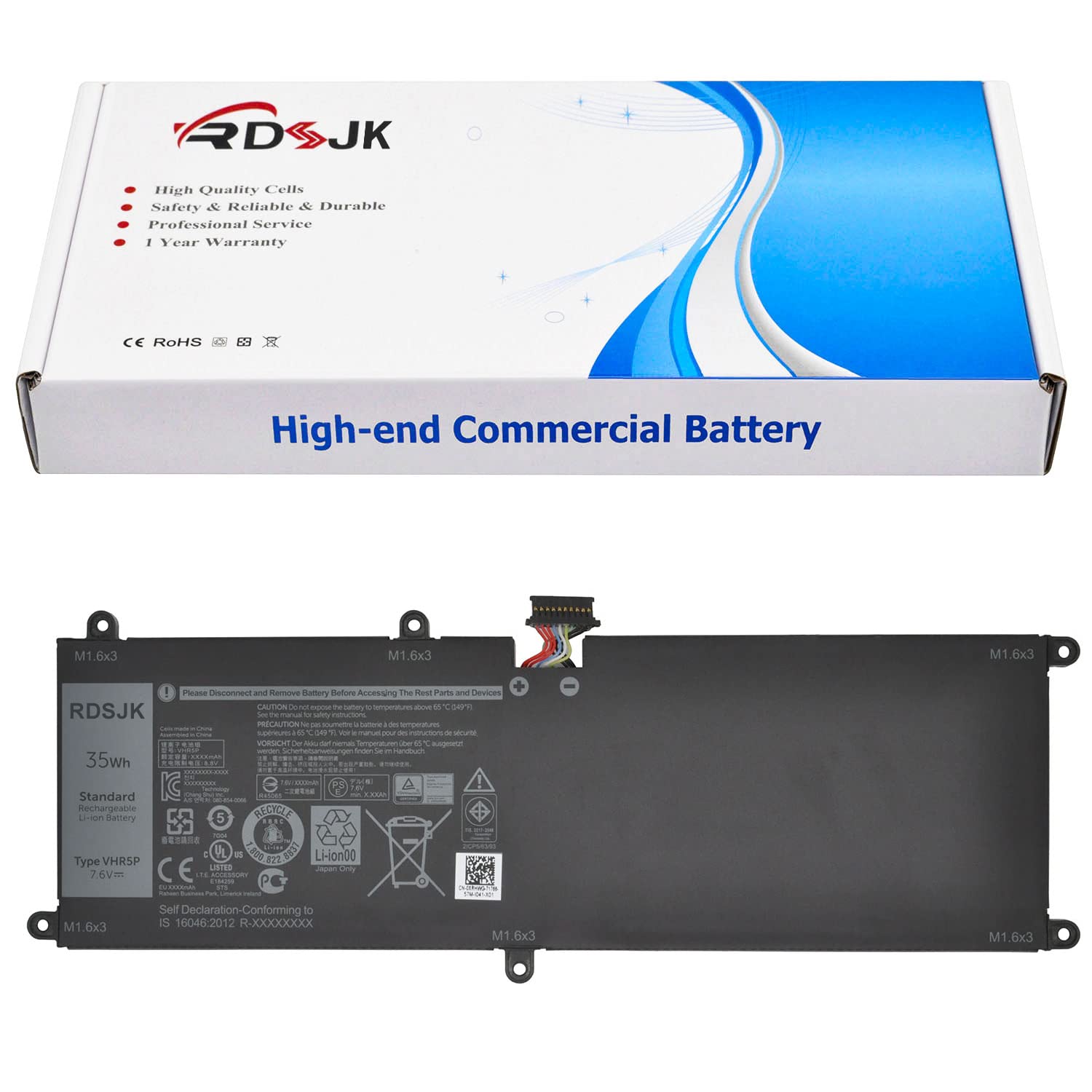 Amazon.com: RDSJK VHR5P Laptop Battery for Dell Latitude 11 5175